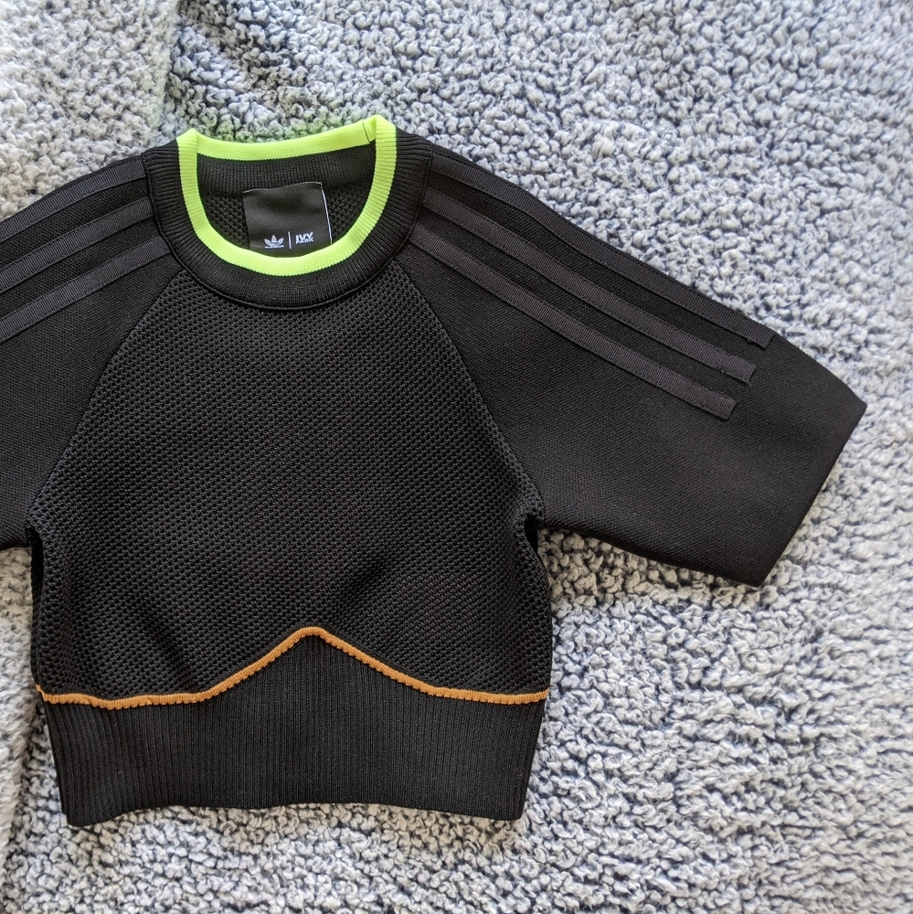 Adidas x IVY PARK black knit crop top